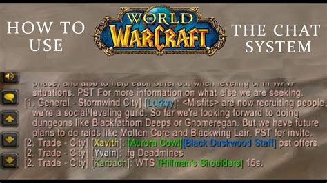 wow general chat command|wow global chat.